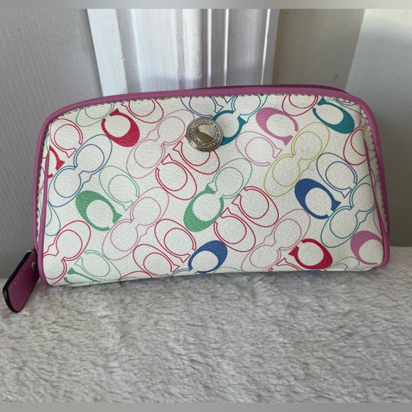 Coach Cosmetics Pouch EUC - Picture 1 of 9